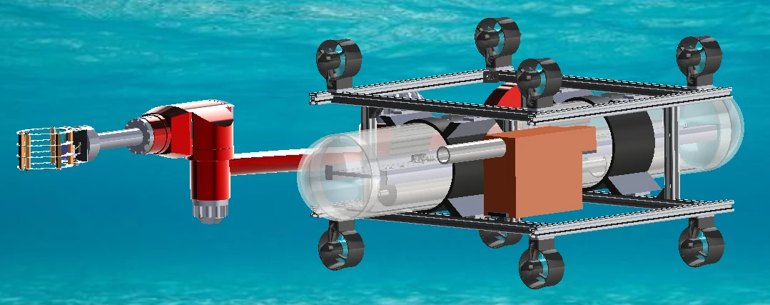 Computer generated image of the AUV prototype